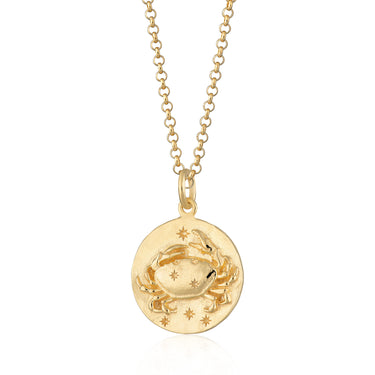 Gold cancer shop zodiac necklace