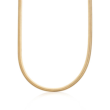 Flat Snake Chain necklace in Gold by Scream Pretty