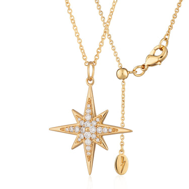 Large Sparkling Starburst Necklace by Scream Pretty