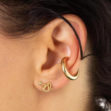 14k gold store snake earrings