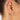 Large Huggie Earrings with Clear Stones by Scream Pretty
