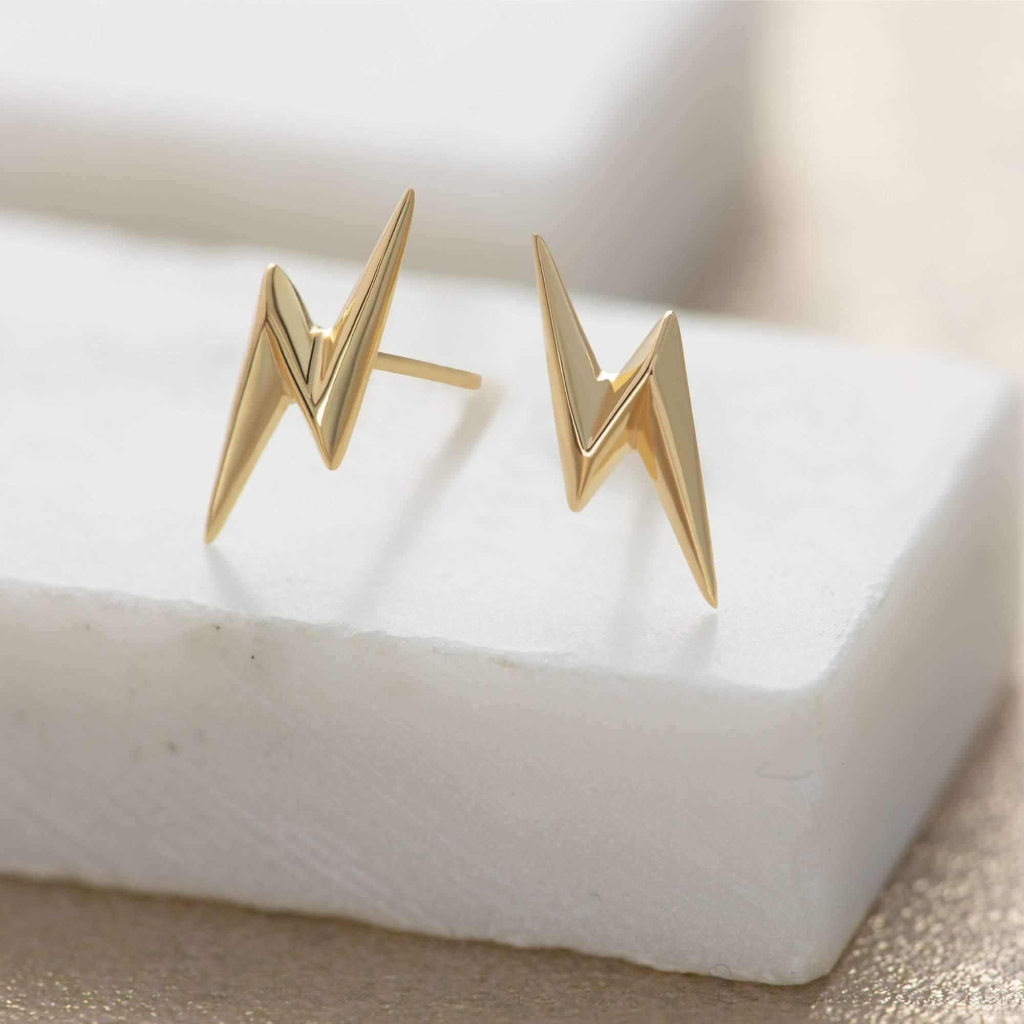 Lightning Bolt Stud Earrings - Scream Pretty