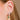 Green Baguette Charm Hoop Earrings by Scream Pretty Jewellery