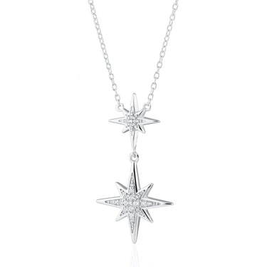 Starburst Art-Deco Double Star Necklace by Scream Pretty Australia
