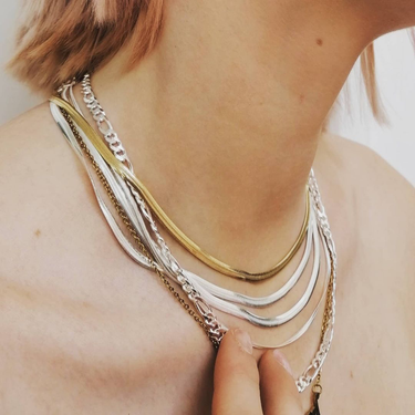 Figaro Chain necklace in Silver by Scream Pretty