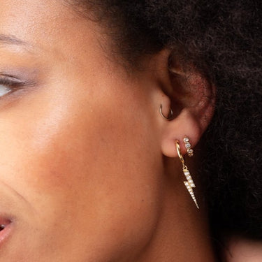 Lightning Bolt Hoop Earrings - Scream Pretty