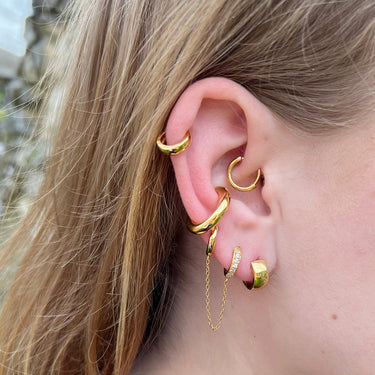 Plain Daith Single Hoop Earring by Scream Pretty