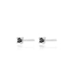 Tiny Stud earrings with black stones by Scream Pretty