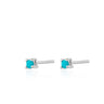 Tiny Stud earrings with turquoise stones by Scream Pretty