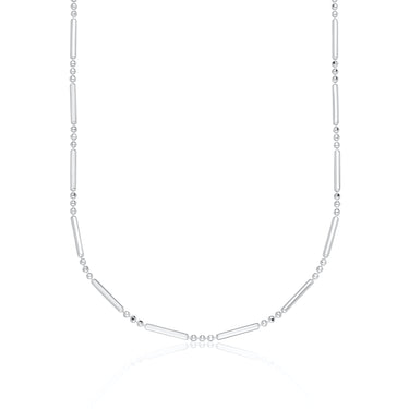 Bamboo Chain choker necklace in Silver by Scream Pretty