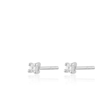 Tiny Stud earrings with clear stones by Scream Pretty