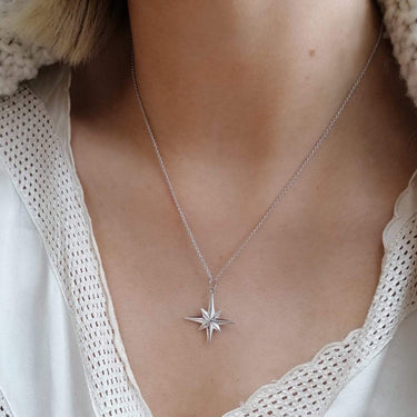 Large Faceted Starburst Necklace by Scream Pretty