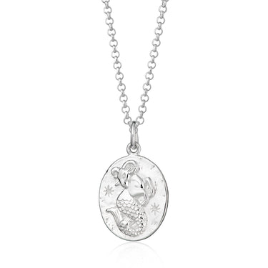 Capricorn Zodiac Necklace in Silver by Scream Pretty