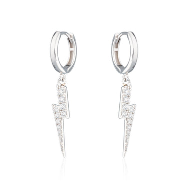 Lightning Bolt Hoop Earrings - Scream Pretty