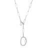 Oval Carabiner long link chain Necklace by Scream Pretty