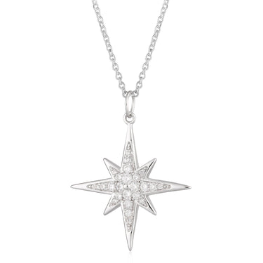 Large Sparkling Starburst Necklace by Scream Pretty