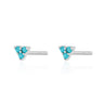 Turquoise Trinity Stud earrings by Scream Pretty