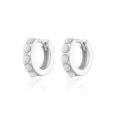 Opal Huggie Hoop Earrings by Scream Pretty