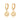 Smiley Face Charm Hoop Earrings by Scream Pretty