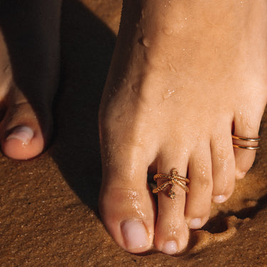 Snake Toe Ring in Gold by Scream Pretty Australia