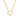 Heart Carabiner Curb Chain Necklace in Gold by Scream Pretty