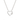Heart Carabiner Curb Chain Necklace in Silver by Scream Pretty