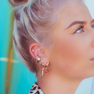 Spike drop hoop Earrings by Scream Pretty