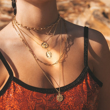 Cancer Zodiac Necklace in Gold by Scream Pretty