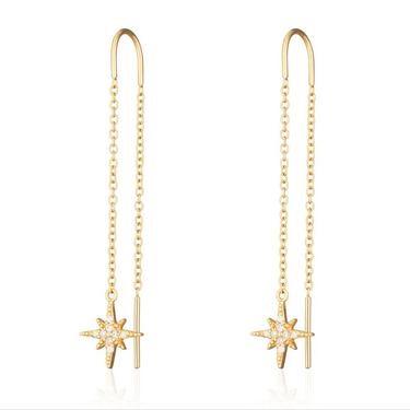 Star online threader earrings