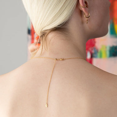 Teardrop Necklace with Slider Clasp Gold Silver Chain Australia