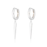 Spike drop hoop Earrings by Scream Pretty